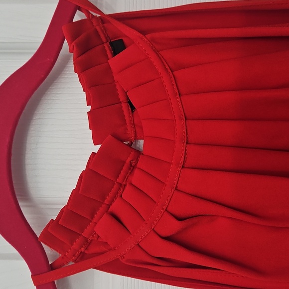 NEW! Versona Vibrant Red Halter Blouse - Picture 2 of 6